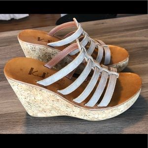 Designer cork wedges